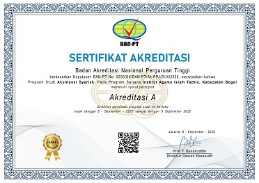 sertifikat akreditasi tazkia